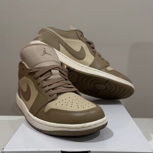 Nike Women’s Brown and Cream Jordan Sneakers